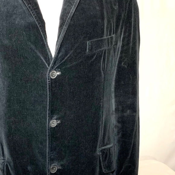 Burberry Velvet Smoking Jacket Black 46 52R Blazer - Picture 6 of 12